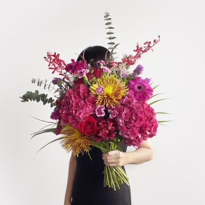 Bijou Hydrangea Bouquet Lifestyle