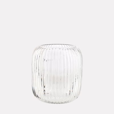Bolia Una Vase grooved clear