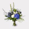 Bubbly Blues Hand Tied Bouquet