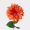 Dahlia Orange Artificial Faux Flowers