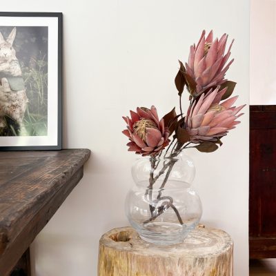 Dusty Pink Protea Artificial Faux Flowers
