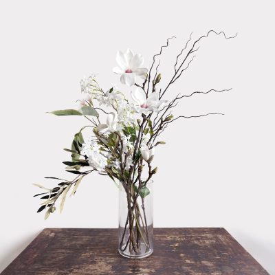 Fresh & Forever - Real and Artificial Flowers Blended Arrangement