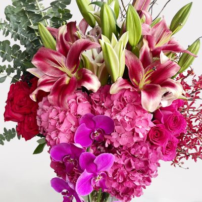 Hollywood Anniversary Vase Arrangement Close Up