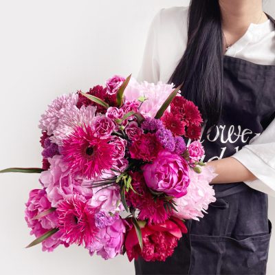 Magenta Pink Bridal Wedding Bouquet