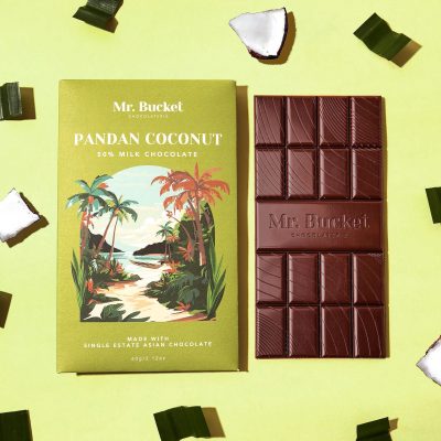 Mr Bucket Pandan Coconut Chocolate Bar