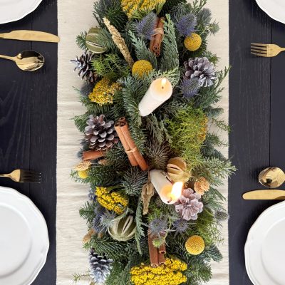 Christmas O Holy Night Table Garland