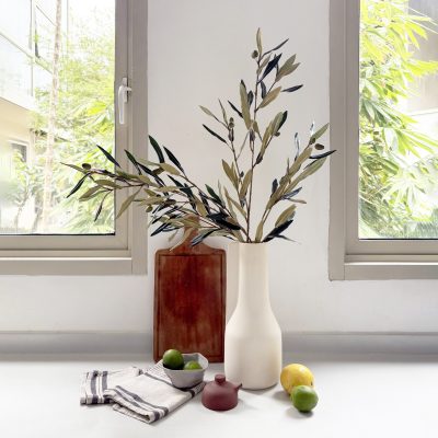 Olive Branch Artificial Faux Flowers