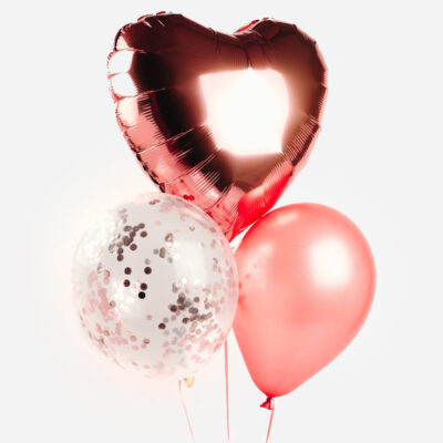 Rose Pink Birthday Balloon Set