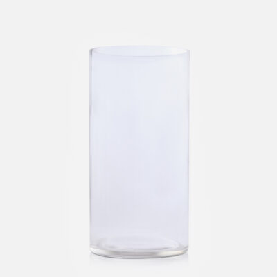 Tall glass vase for flower arrangements