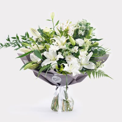 White Magic Bouquet Wrapped