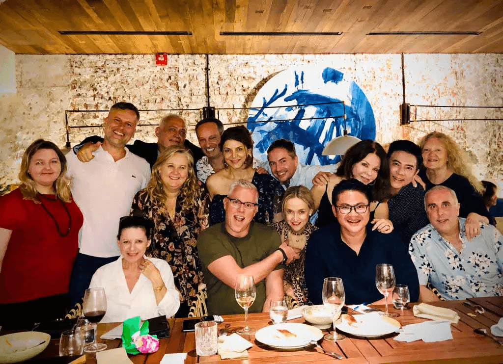 Kerry and Sandi with their closest friends